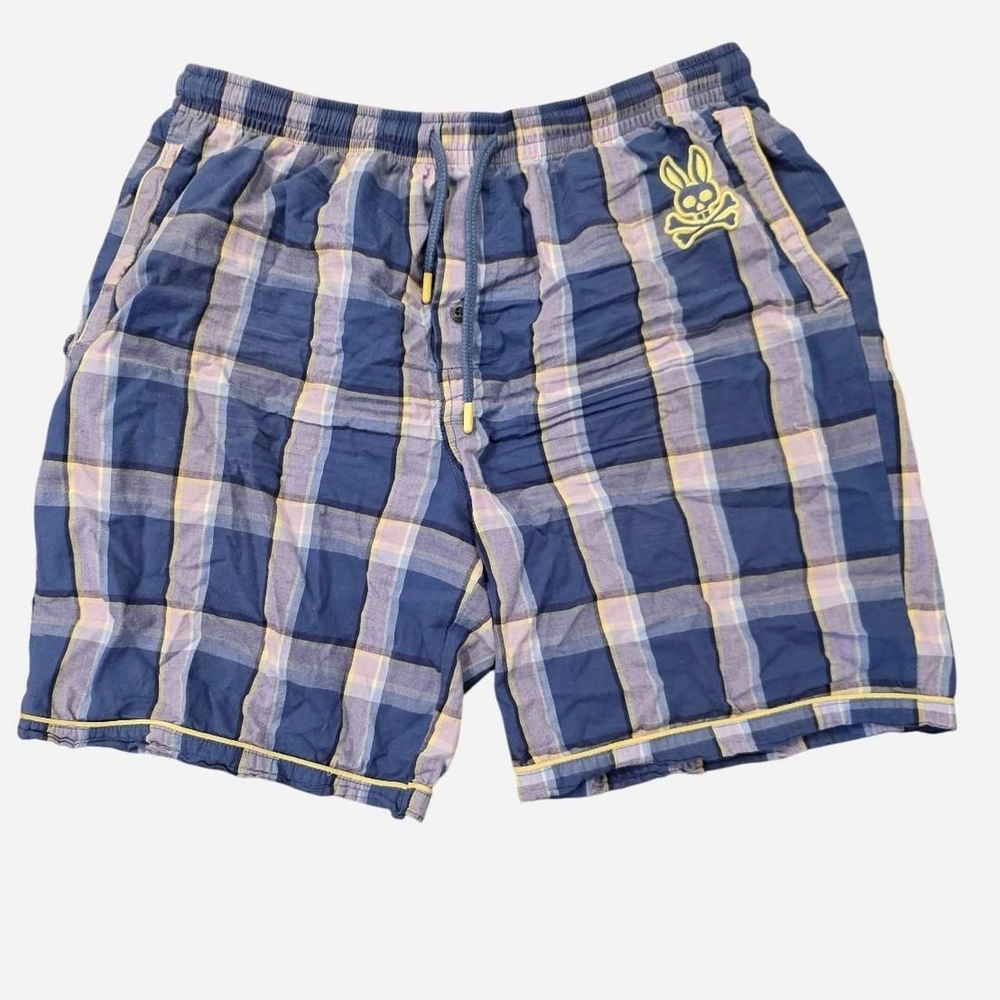 Psycho Bunny Plaid Pajama Shorts